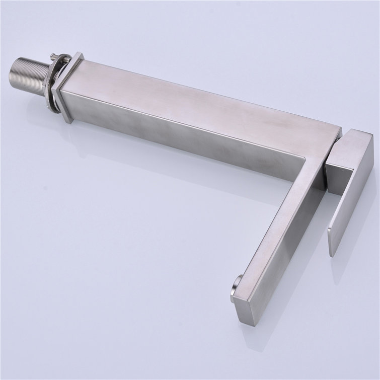 Brushed Nickel Single Handle High Arc Bathroom Faucet