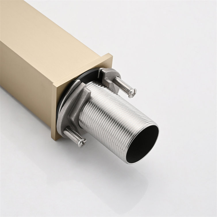 Brushed Gold Stainless Steel Single Handle Bathroom Faucet