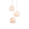 Lazio 3-Light Silver and Alabaster Globe Pendant