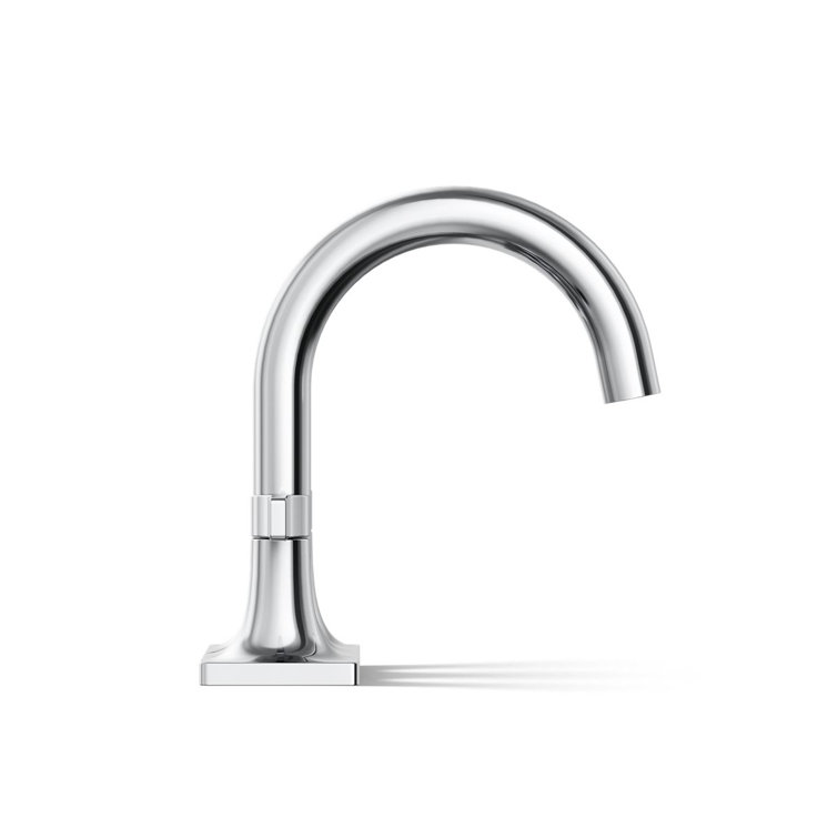 Polished Chrome Centerset Bathroom Faucet with Lever Handles