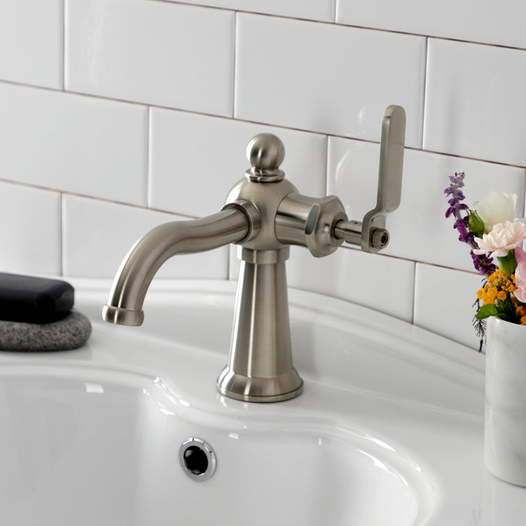 Knight Traditional Single-Handle Brushed Nickel Bathroom Faucet