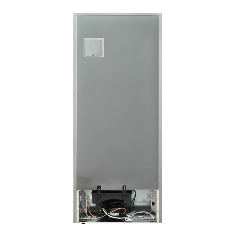 Equator Stainless Steel Energy Star Refrigerator-Freezer with Adjustable Shelves