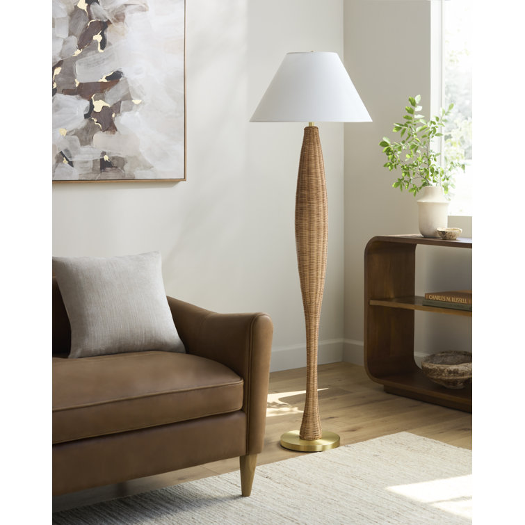 Tryston 64'' Rattan Floor Lamp