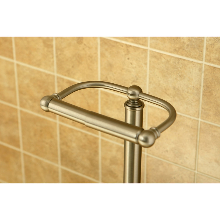 Oil Rubbed Bronze Freestanding Pedestal Toilet Paper Holder