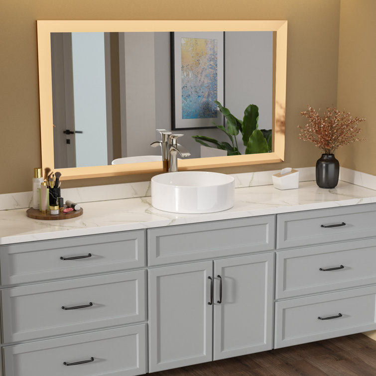 16" White Round Ceramic Vessel Bathroom Sink