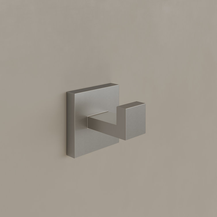 Brushed Nickel 4-Piece Bathroom Hardware Set with Towel Bar