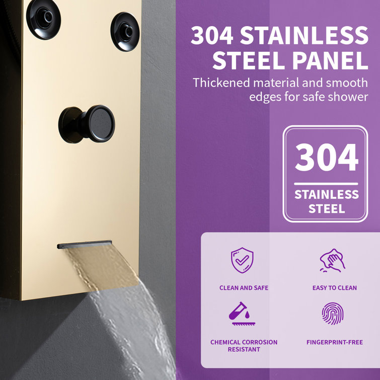 57.99'' Shower Panel with Fixed Shower Head
