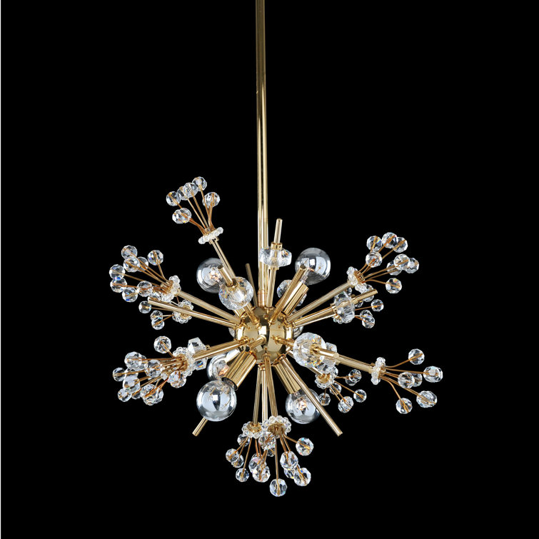 Constellation Gold and Chrome Crystal Mini Pendant Light