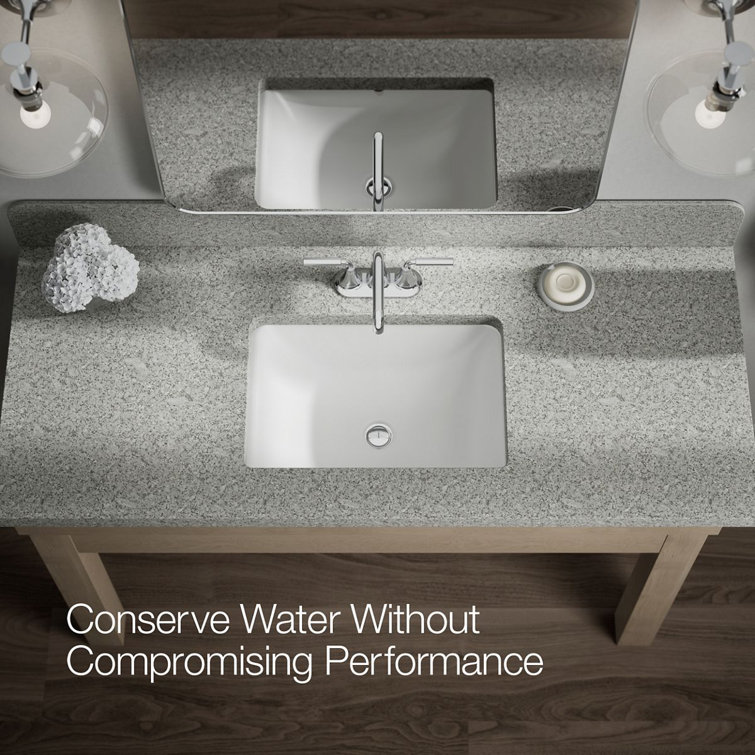 Sleek Polished Chrome Centerset Bathroom Faucet with Dual Lever Handles