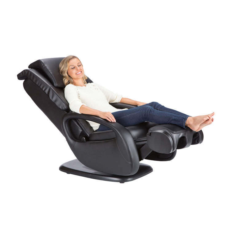 Black Faux Leather Swivel Massage Recliner Chair