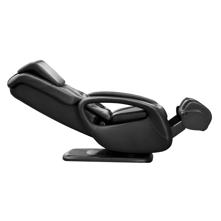 Black Faux Leather Swivel Massage Recliner Chair