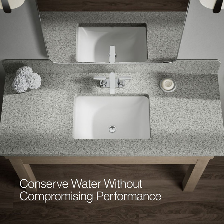 Polished Chrome Two-Handle Bathroom Sink Faucet with Pop-Up Drain