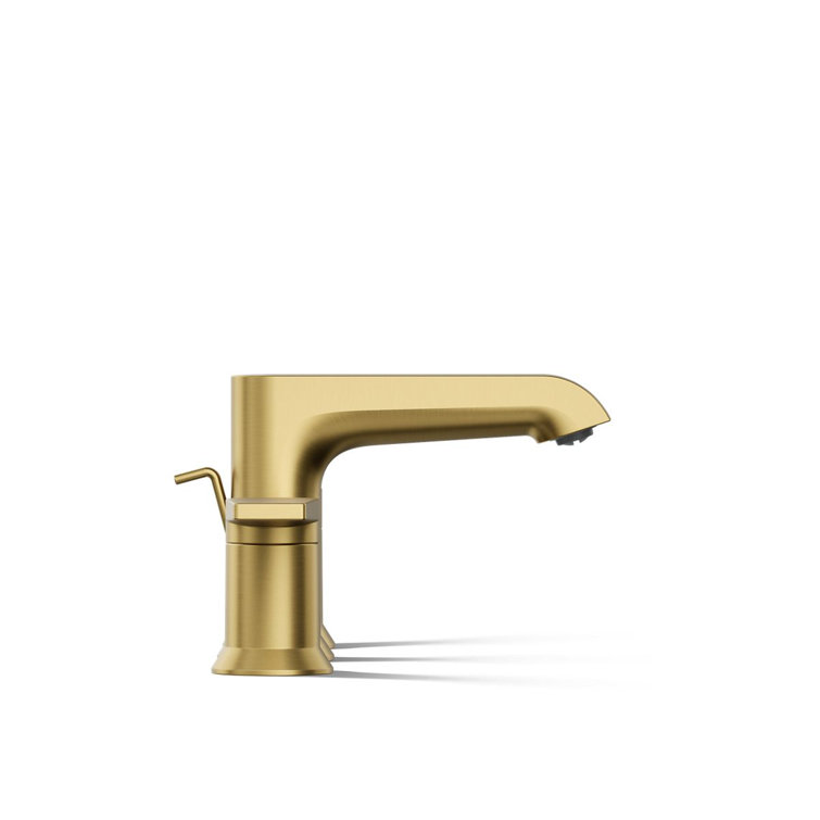 Hint Vibrant Brushed Moderne Brass 8" Widespread Bathroom Faucet