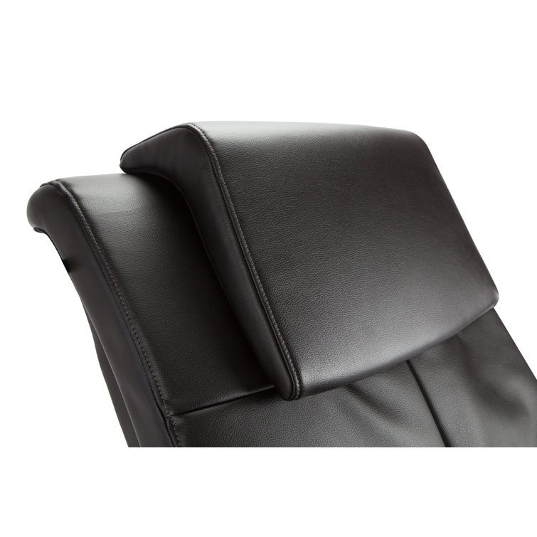 Black Faux Leather Swivel Massage Recliner Chair