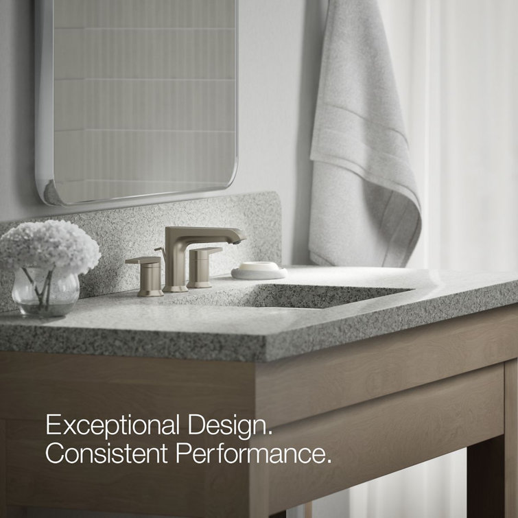 Kohler Hint 4.75" Vibrant Brushed Nickel Widespread Bathroom Faucet