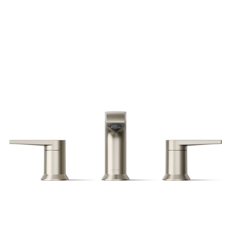 Kohler Hint 4.75" Vibrant Brushed Nickel Widespread Bathroom Faucet