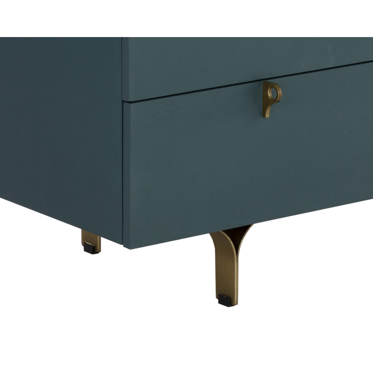 Celine Transitional 3-Drawer White Dresser