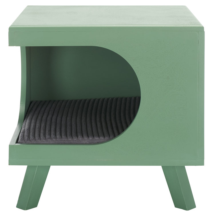 Sage Green Foam Square Small Pet Bed