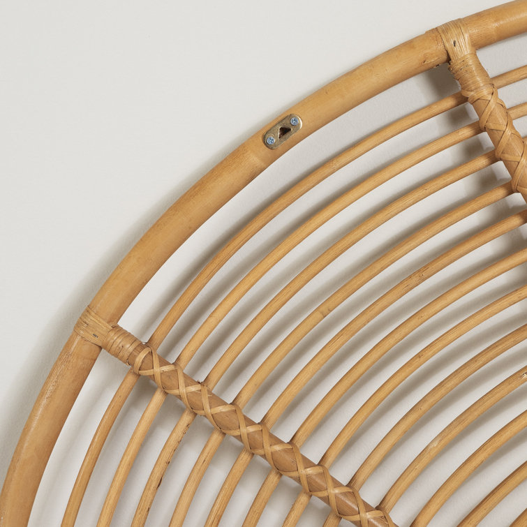 Natural Rattan Rainbow Wall-Mounted Full Headboard