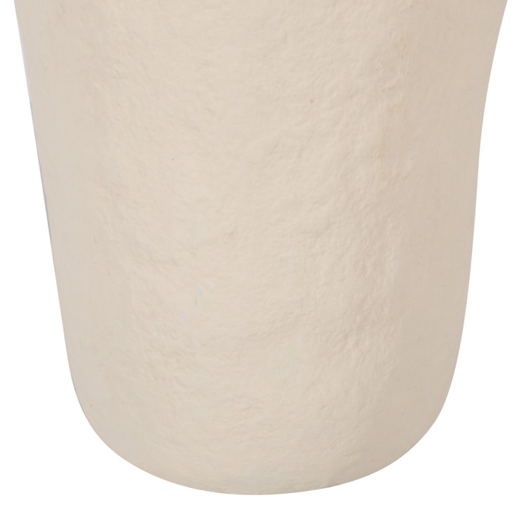 Amphora White Ceramic Water Resistant Table Vase