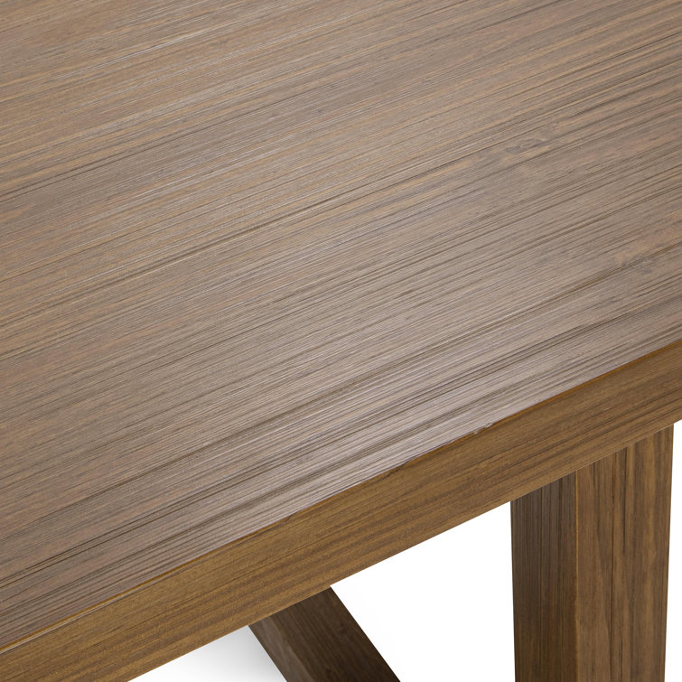 Natural Wood Transitional 70" Rectangle Dining Table