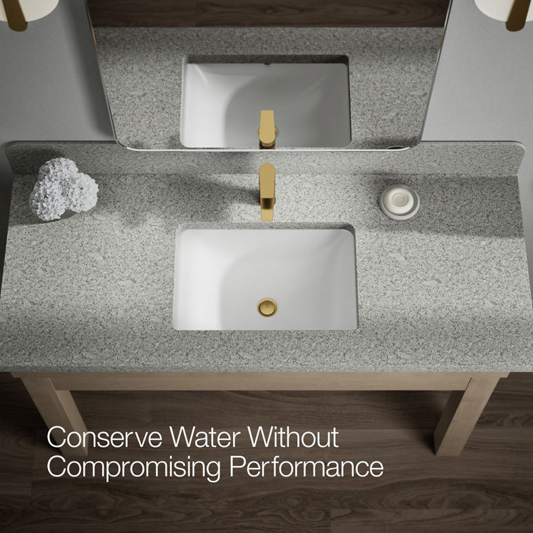 Vibrant Brushed Brass Single-Handle Bathroom Faucet