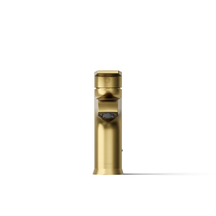 Vibrant Brushed Brass Single-Handle Bathroom Faucet