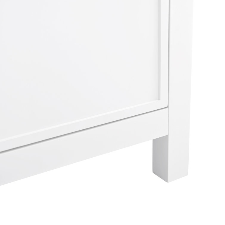 Jasper 54" White Double Freestanding Vanity with Carrara Top