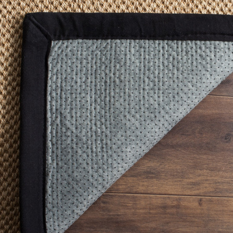 Hand-Knotted Maize & Black Seagrass 2'6" x 4' Area Rug