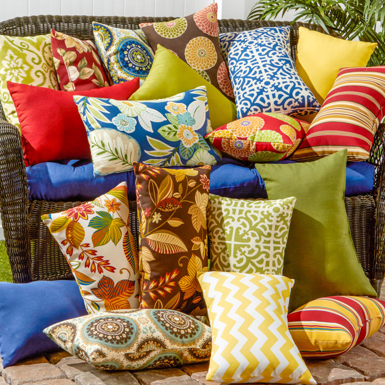 Roma Floral Rectangular Outdoor Throw Pillow Set