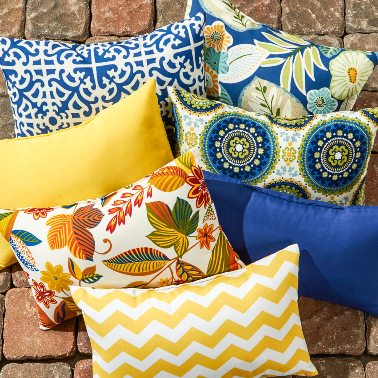 Indoor/Outdoor Reversible Throw Pillow