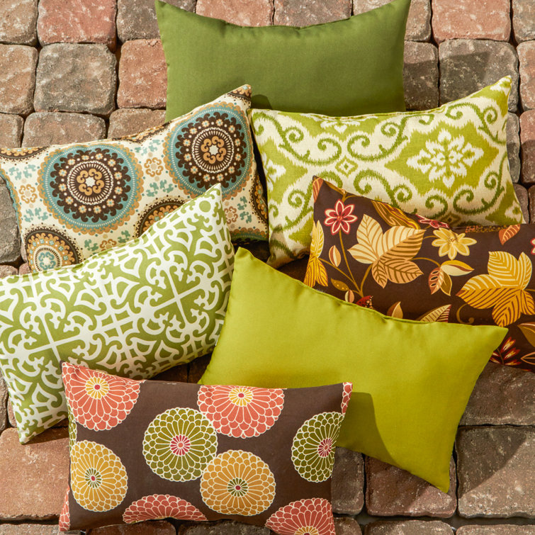 Timberland Floral 19 x 12 Inch Outdoor Rectangle Throw Pillows Set