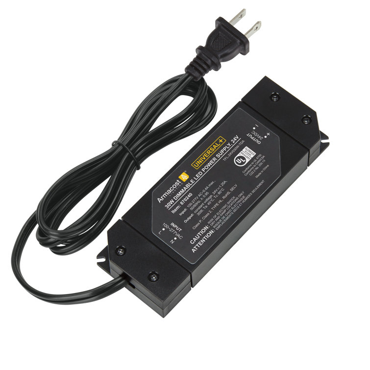 Compact Black 30-Watt Dimmable LED Driver