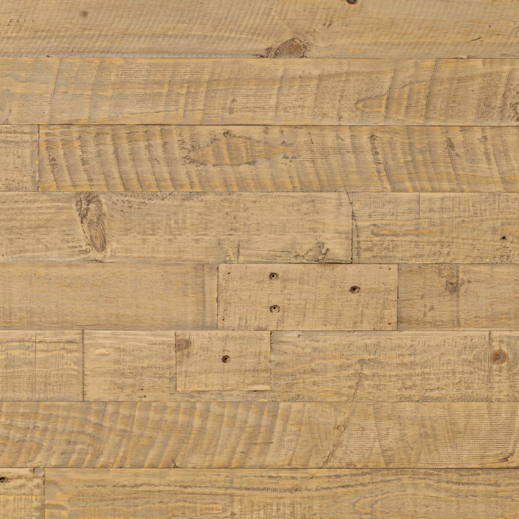 Blonde Pine Double Dresser with Metal Glide Drawers