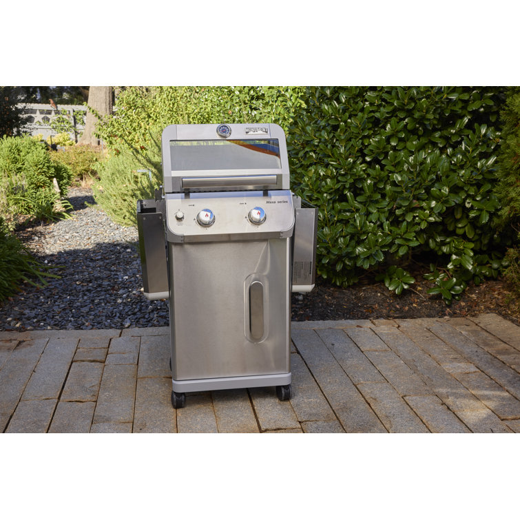 Mesa 2-Burner Stainless Steel Propane Gas Grill with LED Controls