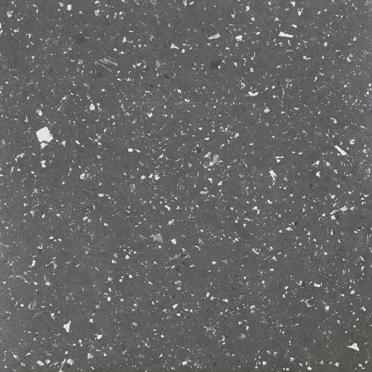 Black Speckled Granite 12'' x 12'' Self-Adhesive Vinyl Floor Tiles