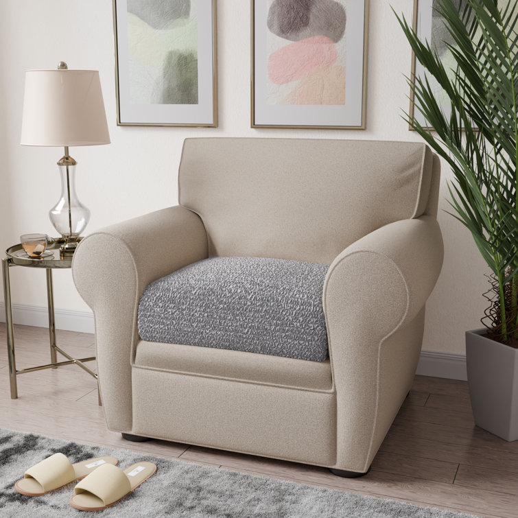 Platinum Stretch T-Cushion Sofa Cover with Elastic Closure
