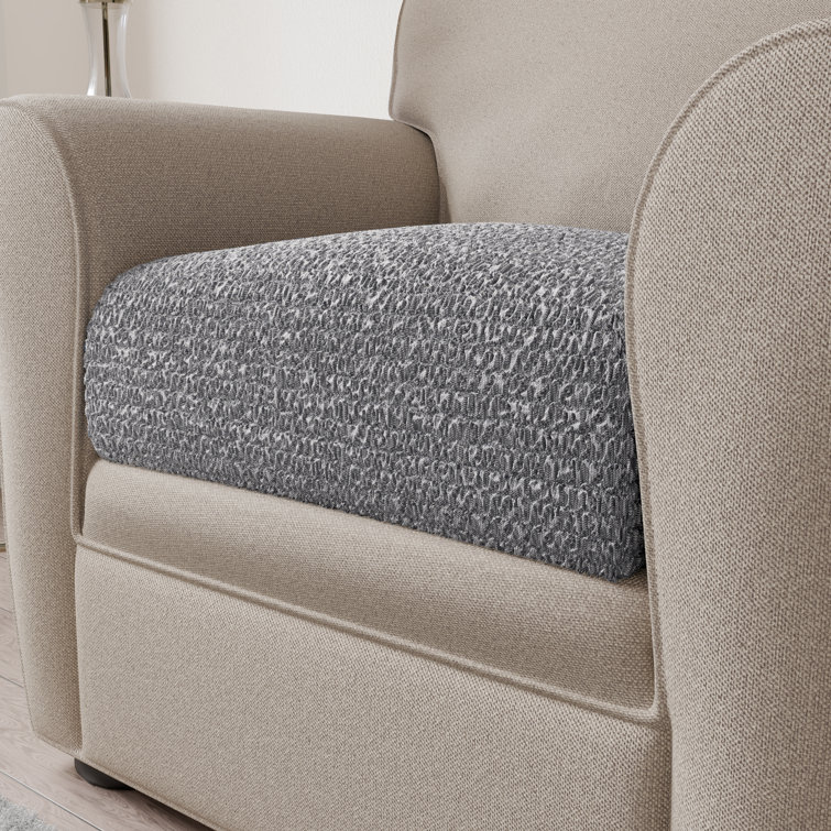 Platinum Stretch T-Cushion Sofa Cover with Elastic Closure