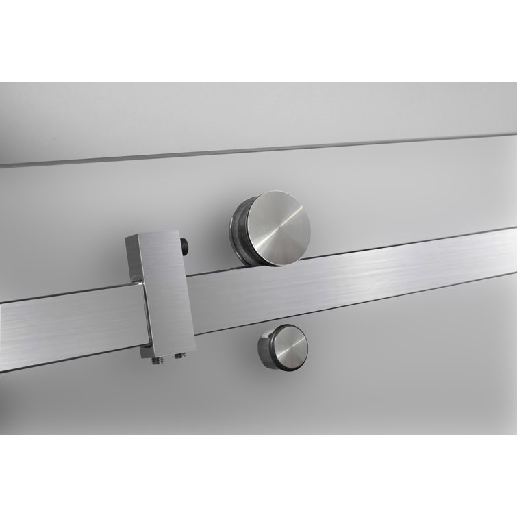 Moselle 60" x 75" Frosted Glass Frameless Sliding Shower Door