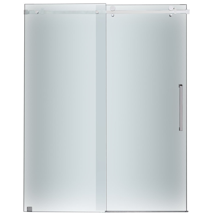 Moselle 60" x 75" Frosted Glass Frameless Sliding Shower Door