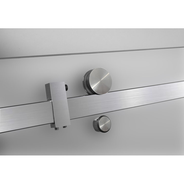 Moselle 60'' x 60'' Frosted Glass Sliding Tub Door