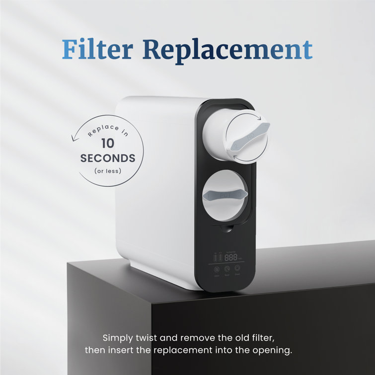 Mist Black and White Tankless Under-Sink Water Filter System