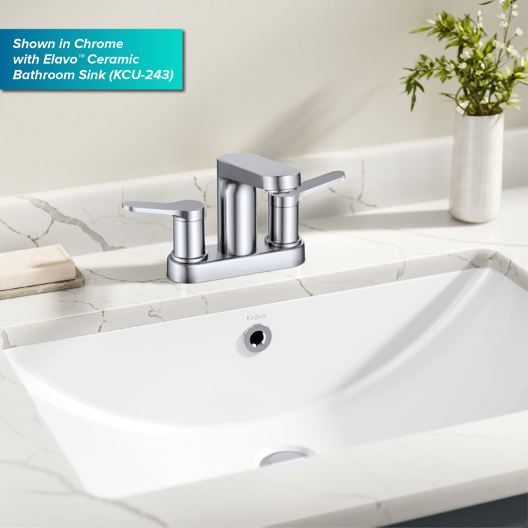 Indy Matte Black Dual Handle Bathroom Faucet with Pop-Up Drain
