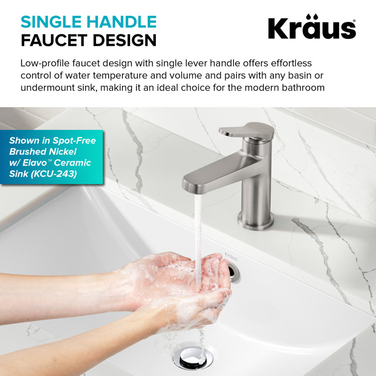 Indy Chrome Single Handle Bathroom Faucet with Pop Up Drain