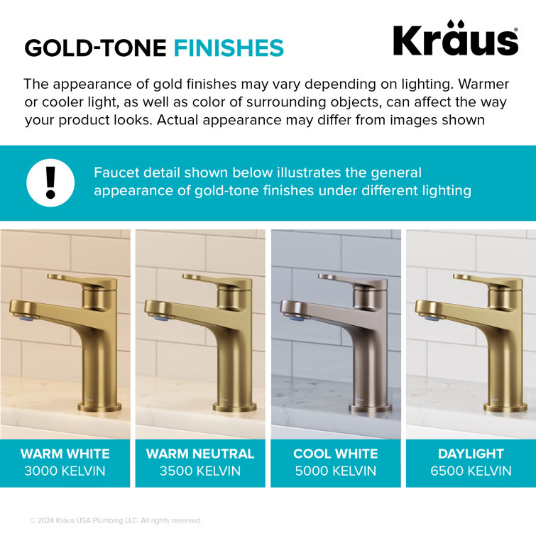 Spot-Free Brushed Brass and Matte Black Vessel Sink Faucet
