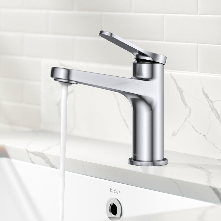 Indy Chrome Single Handle Bathroom Faucet with Pop Up Drain