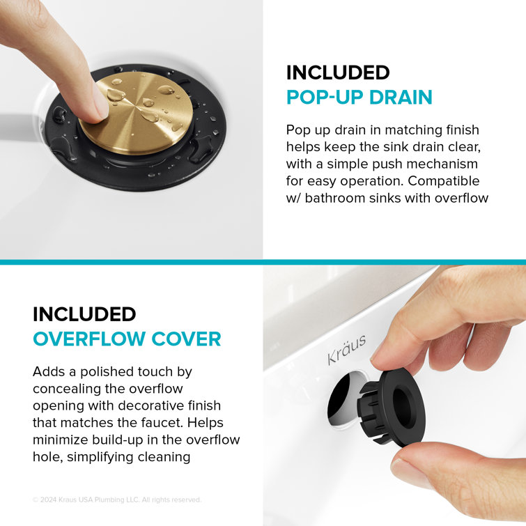 Spot-Free Brushed Brass and Matte Black Vessel Sink Faucet