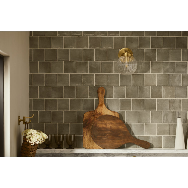 Matte Black Glass Globe Wall Sconce