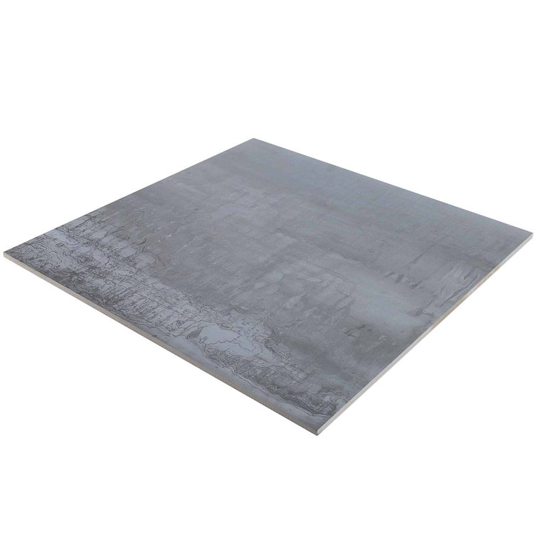 Large Format Light Gray Matte Porcelain Square Tile