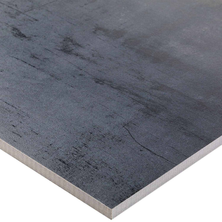 Large Format Dark Gray Matte Porcelain Floor and Wall Tile